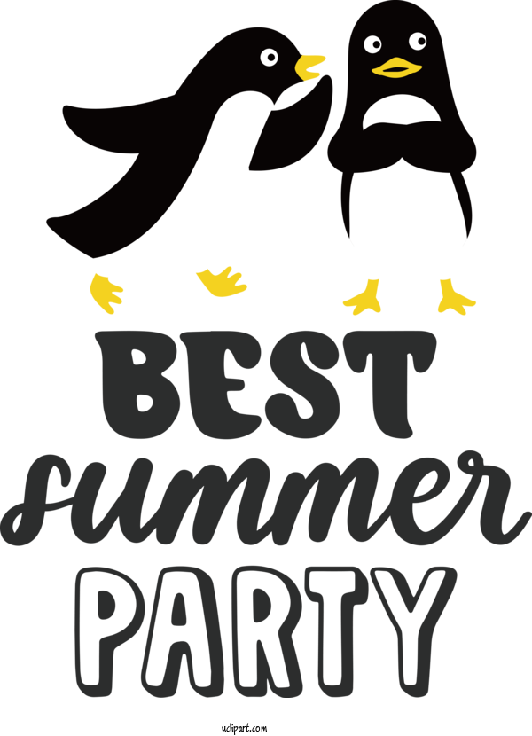 Free Nature Penguins Logo Birds For Summer Clipart Transparent Background