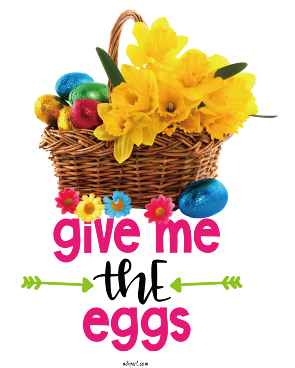 Free Holidays Easter Basket Floral Design Basket For Easter Clipart Transparent Background
