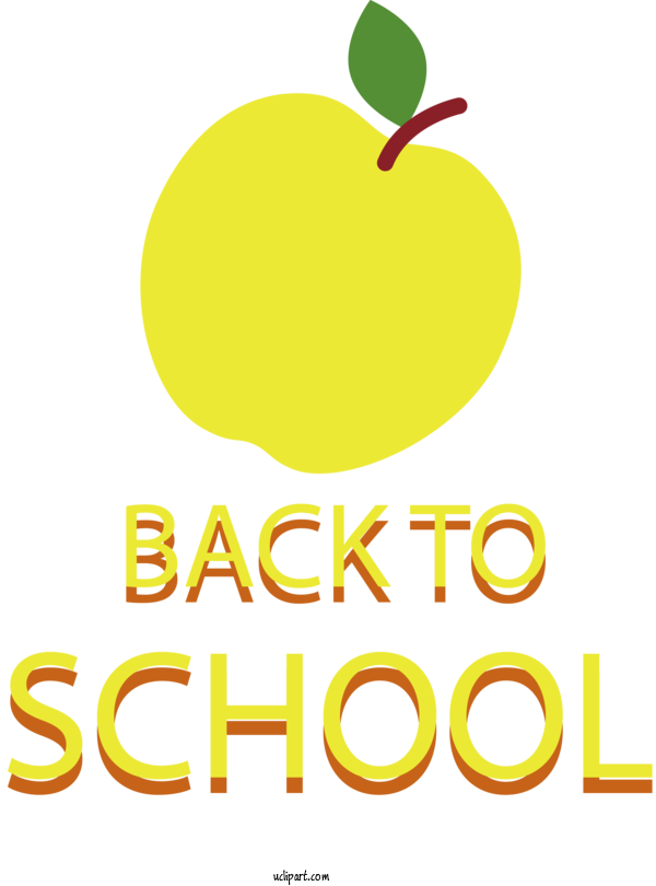 Free School Logo Leaf Yellow For Back To School Clipart Transparent Background