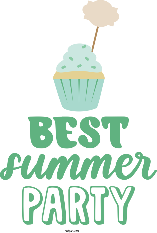 Free Nature Logo Baking Cup Green For Summer Clipart Transparent Background