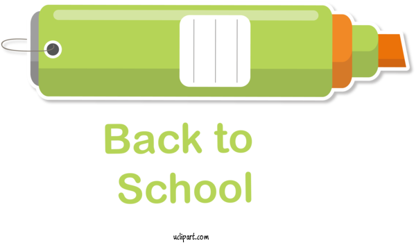 Free School Logo Green Line For Back To School Clipart Transparent Background