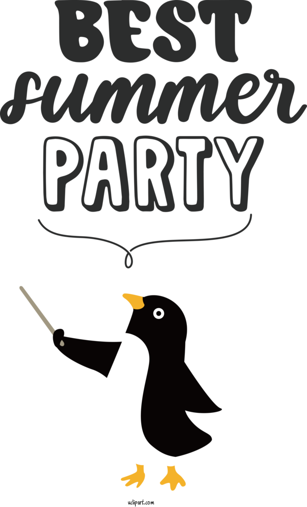 Free Nature Penguins Birds Cartoon For Summer Clipart Transparent Background