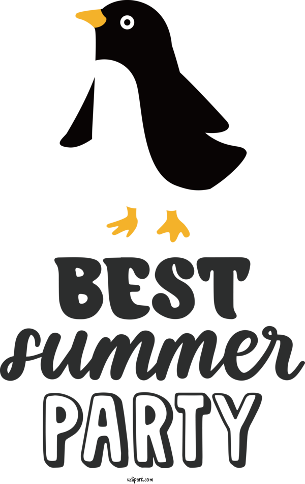 Free Nature Birds Flightless Bird Logo For Summer Clipart Transparent Background