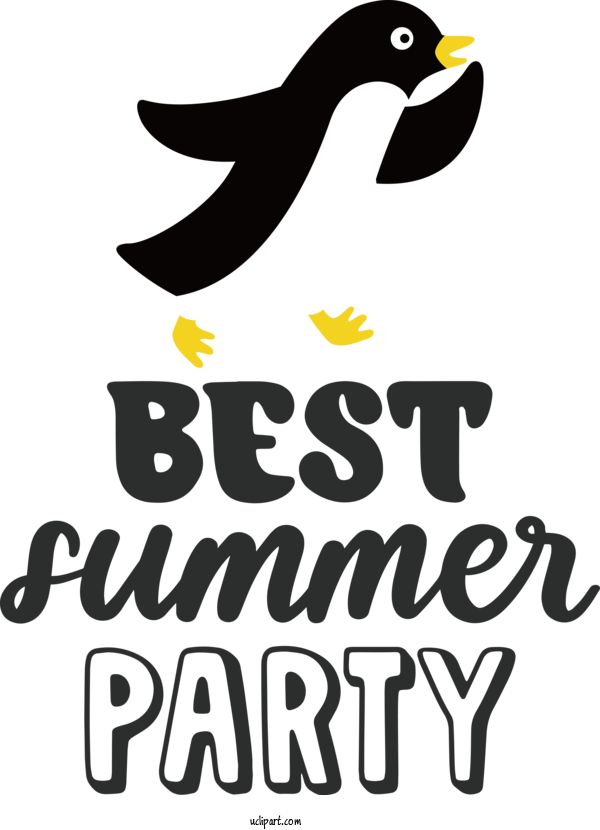 Free Nature Logo Birds Flightless Bird For Summer Clipart Transparent Background
