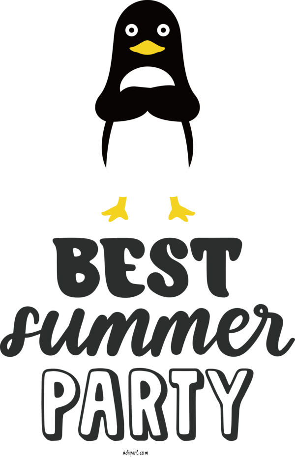 Free Nature Penguins Logo Birds For Summer Clipart Transparent Background
