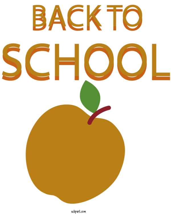 Free School Logo  Yellow For Back To School Clipart Transparent Background
