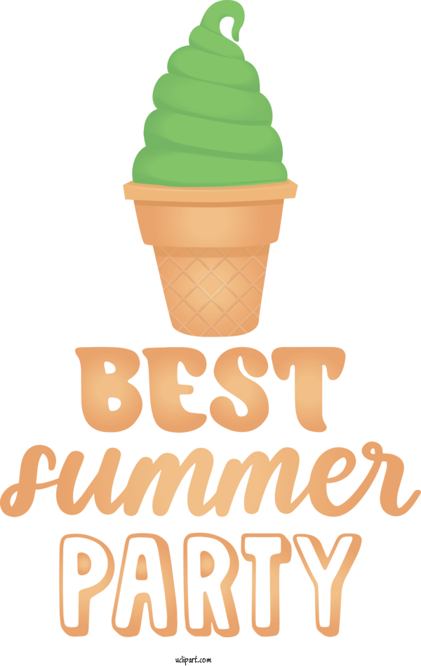 Free Nature Ice Cream Cone Logo Line For Summer Clipart Transparent Background