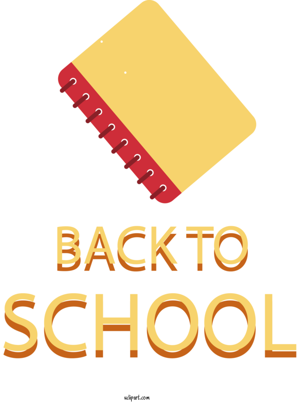 Free School Logo Font Yellow For Back To School Clipart Transparent Background