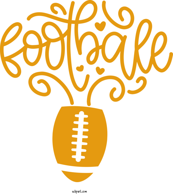 Free Sports Commodity Yellow Produce For Football Clipart Transparent Background