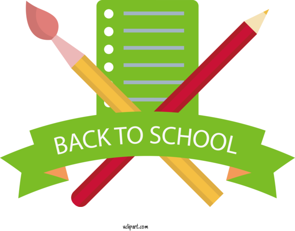 Free School Logo Diagram Line For Back To School Clipart Transparent Background