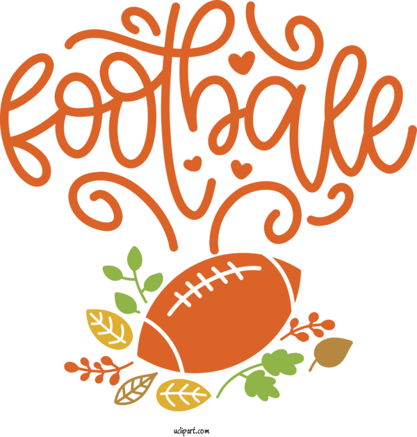 Free Sports Floral Design Leaf Commodity For Football Clipart Transparent Background