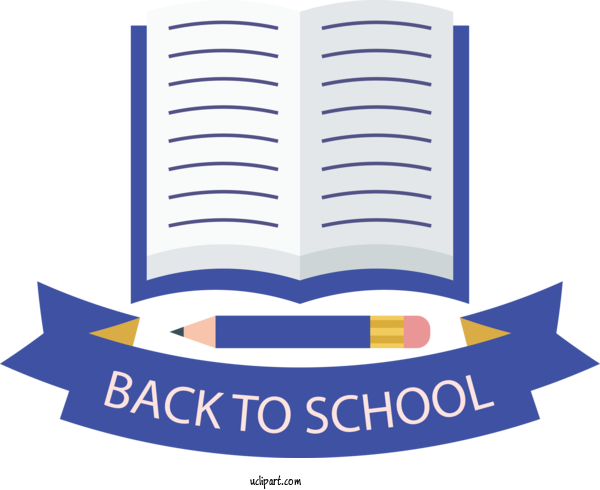 Free School Cartoon Vector Logo For Back To School Clipart Transparent Background