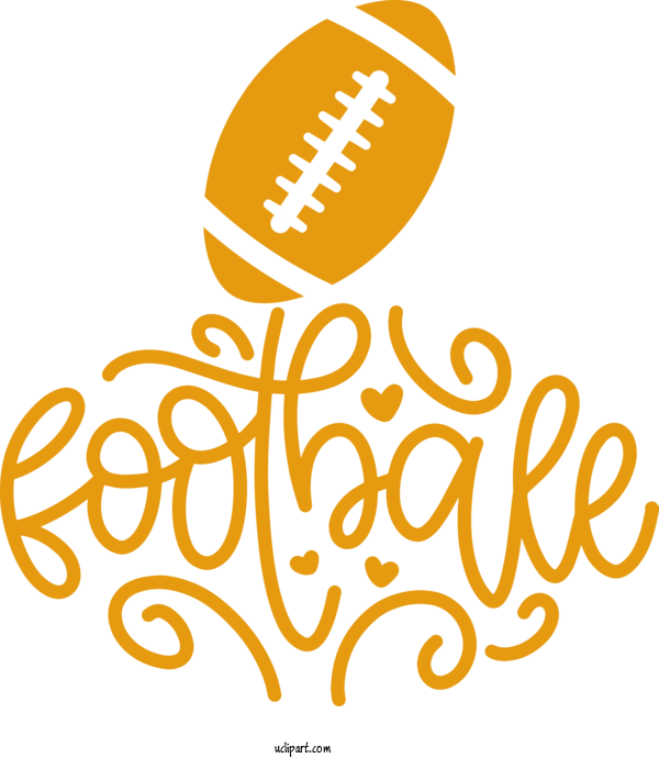 Free Sports Line Art Yellow Line For Football Clipart Transparent Background