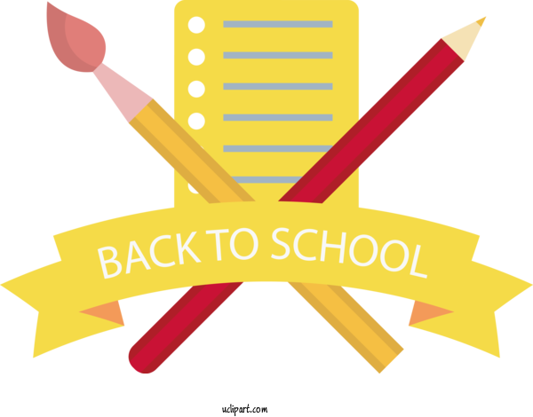 Free School Diagram Yellow Meter For Back To School Clipart Transparent Background