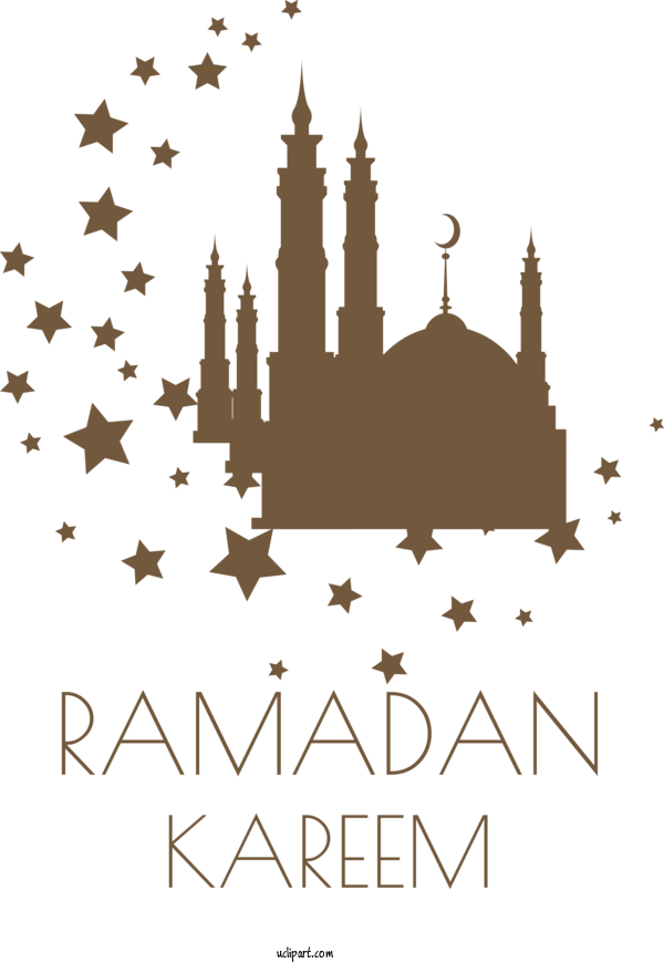 Free Holidays Design Logo Black And White For Ramadan Clipart Transparent Background