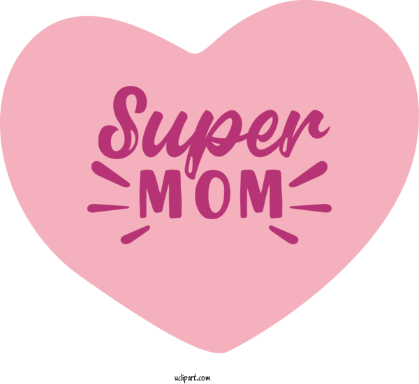 Free Holidays Logo Font Heart For Mothers Day Clipart Transparent Background