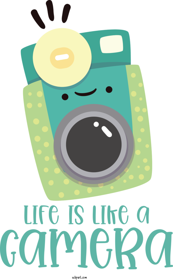 Free Icons Design Cartoon Green For Camera Icon Clipart Transparent Background