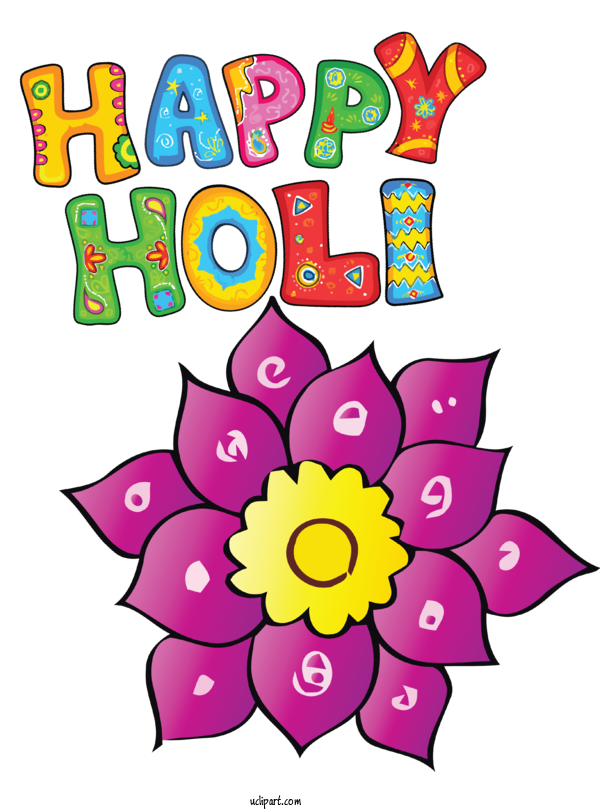 Free Holidays Floral Design Cut Flowers Petal For Holi Clipart Transparent Background
