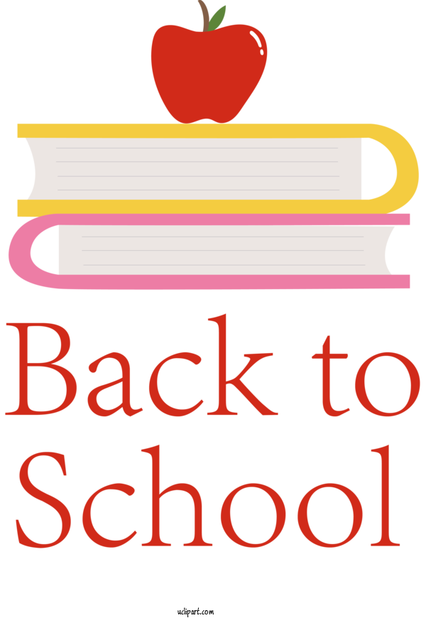 Free School Logo Line Produce For Back To School Clipart Transparent Background