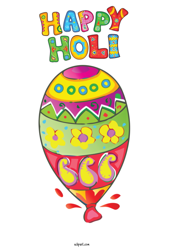 Free Holidays Easter Egg Balloon Easter Egg For Holi Clipart Transparent Background