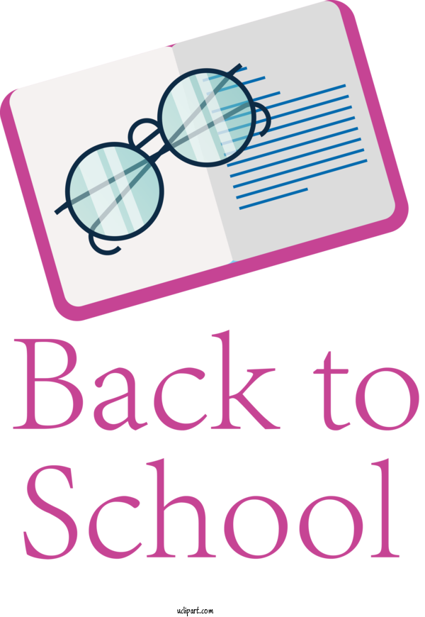 Free School Eyewear Line Meter For Back To School Clipart Transparent Background