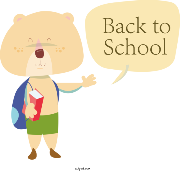 Free School Cartoon Toddler M Toddler M For Back To School Clipart Transparent Background