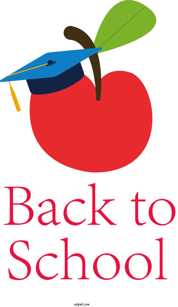 Free School Logo  Design For Back To School Clipart Transparent Background