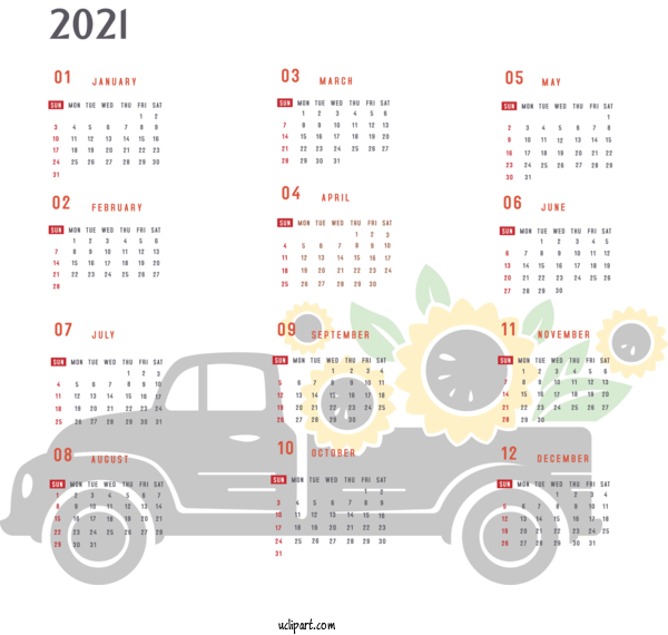 Free Life Truck Cameo Silhouette Cricut For Yearly Calendar Clipart Transparent Background