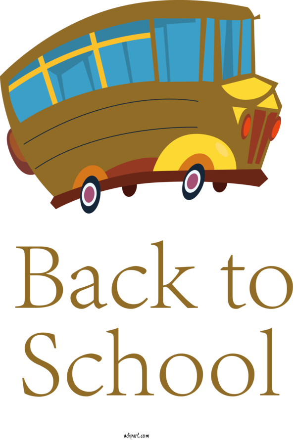 Free School Logo Poster Yellow For Back To School Clipart Transparent Background