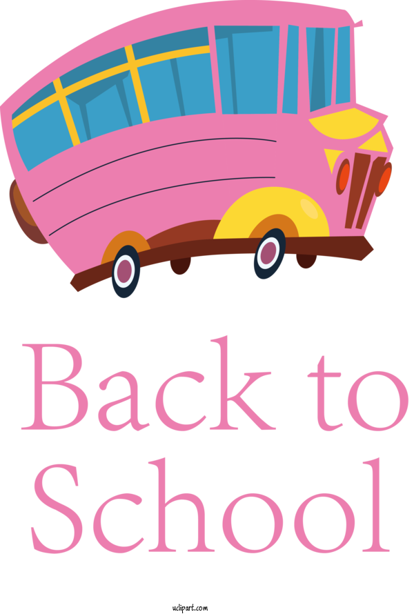 Free School Cartoon Design Poster For Back To School Clipart Transparent Background
