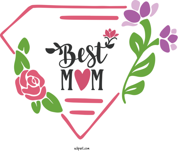 Free Holidays Mother's Day Text Logo For Mothers Day Clipart Transparent Background