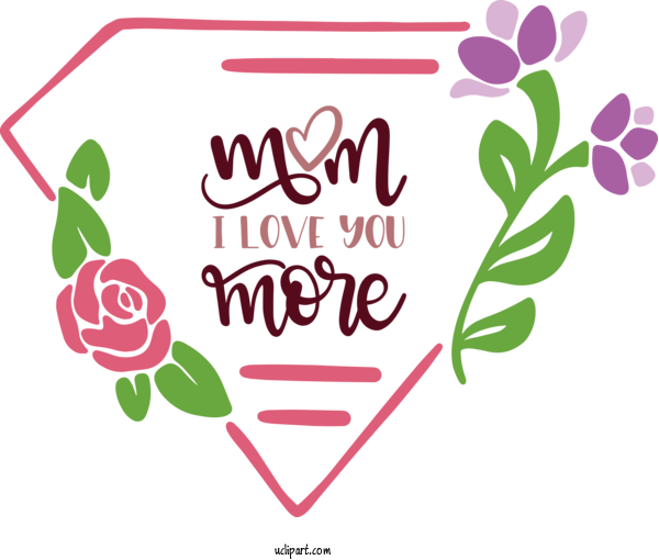 Free Holidays Mother's Day Poster T Shirt For Mothers Day Clipart Transparent Background