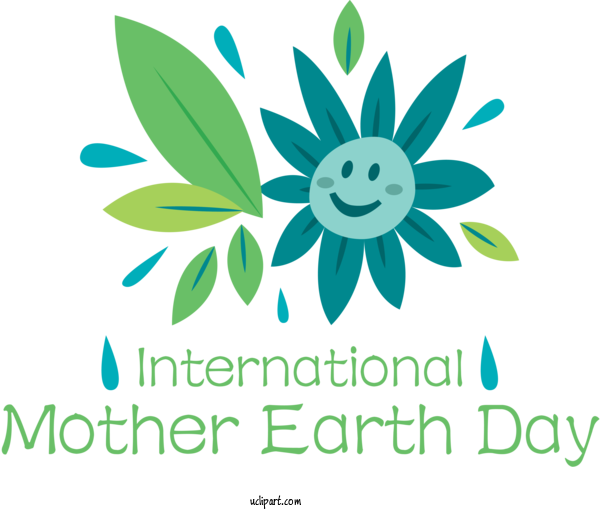 Free Holidays Logo Flower Design For International Mother Earth Day Clipart Transparent Background
