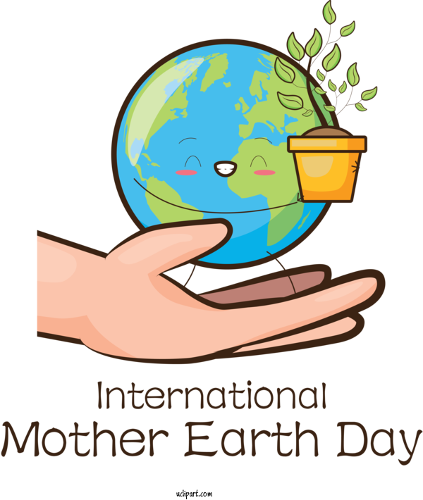 Free Holidays Cartoon Line Meter For International Mother Earth Day Clipart Transparent Background
