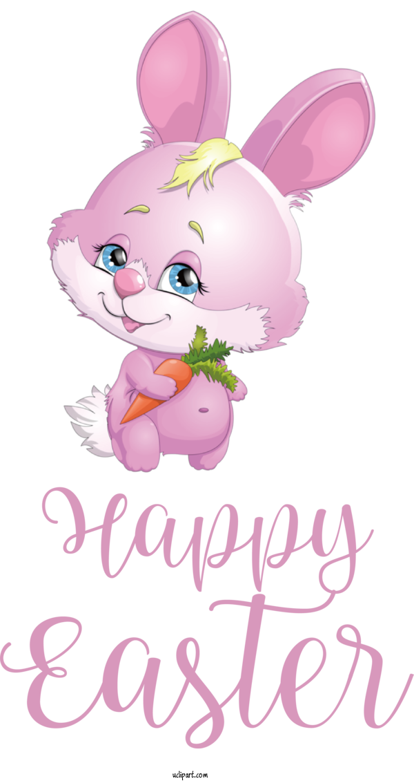 Free Holidays Cat Hares Rabbit For Easter Clipart Transparent Background