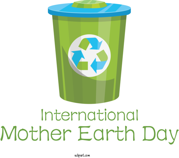 Free Holidays Recycling Bin Recycling Dustbin For International Mother Earth Day Clipart Transparent Background
