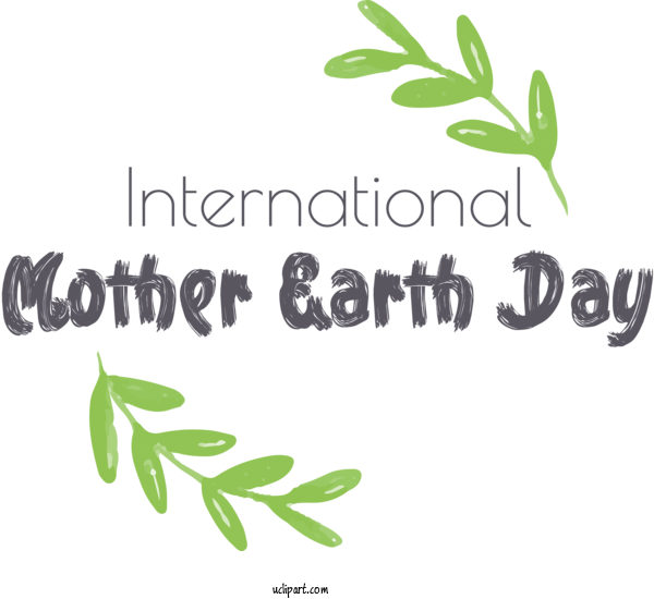Free Holidays Leaf Plant Stem Logo For International Mother Earth Day Clipart Transparent Background