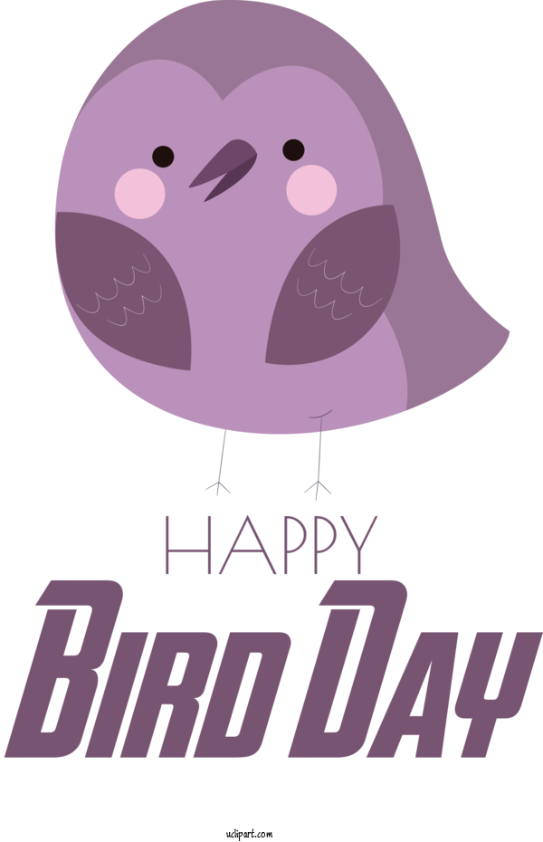 Free Holidays Birds Cartoon Logo For International Bird Day Clipart Transparent Background