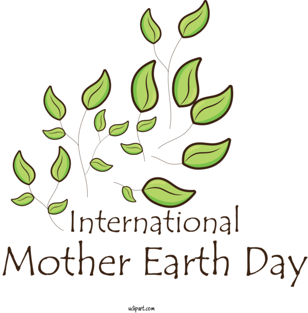 Free Holidays Leaf Plant Stem Flora For International Mother Earth Day Clipart Transparent Background