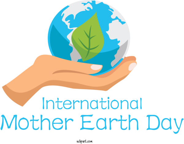 Free Holidays Logo Online Advertising Line For International Mother Earth Day Clipart Transparent Background