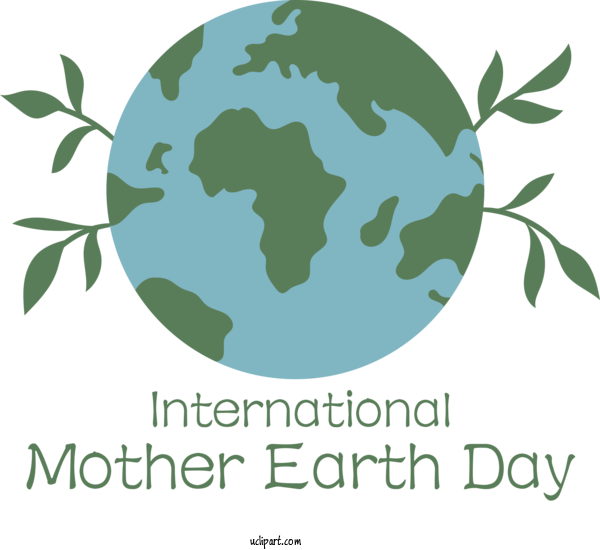 Free Holidays Leaf Logo Green For International Mother Earth Day Clipart Transparent Background