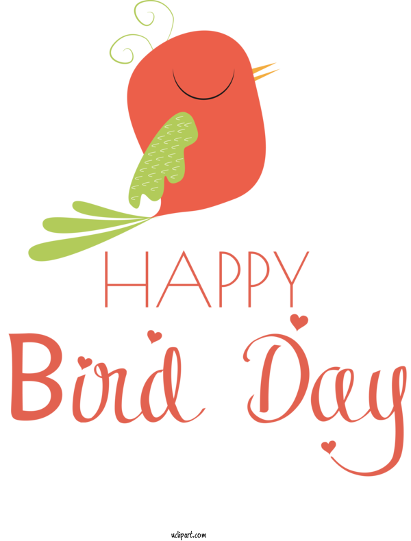 Free Holidays Flower Logo Fruit For International Bird Day Clipart Transparent Background