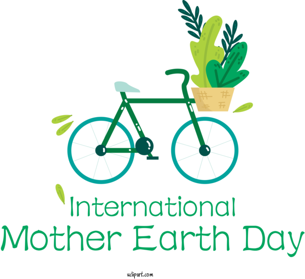 Free Holidays Bicycle Bicycle Frame Logo For International Mother Earth Day Clipart Transparent Background