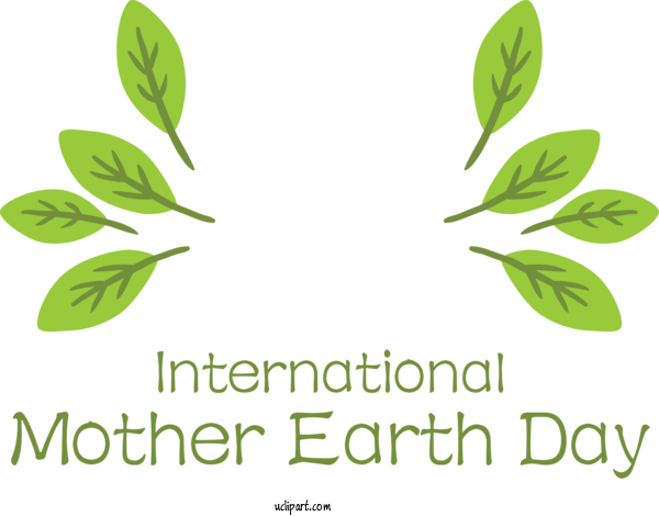 Free Holidays Leaf Logo Grasses For International Mother Earth Day Clipart Transparent Background