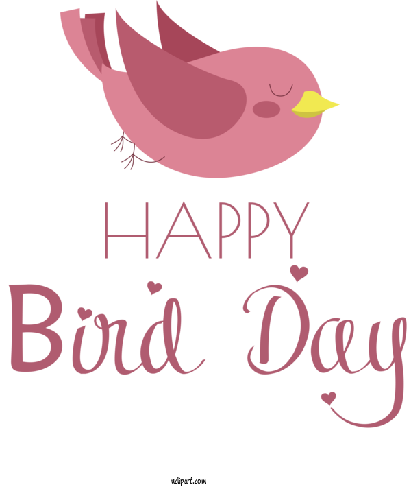 Free Holidays Logo Design Petal For International Bird Day Clipart Transparent Background