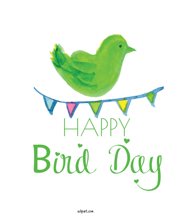 Free Holidays Birds Logo Leaf For International Bird Day Clipart Transparent Background