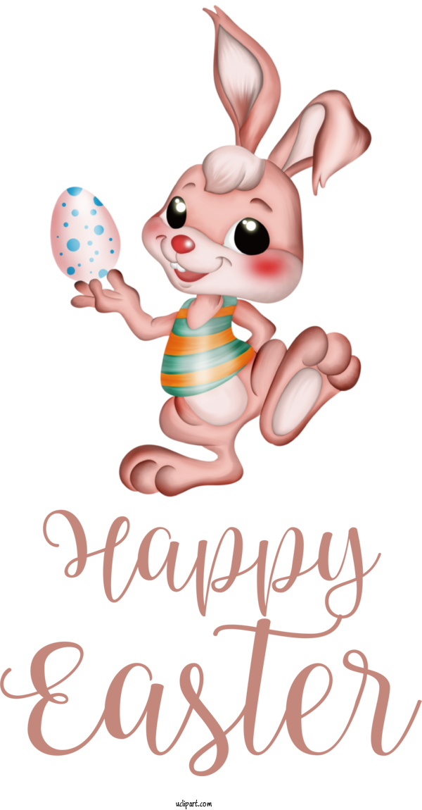 Free Holidays Easter Bunny Rabbit Easter Egg For Easter Clipart Transparent Background