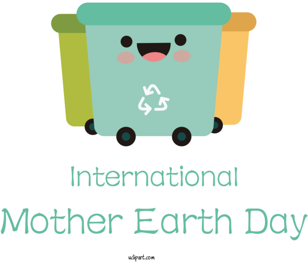 Free Holidays Design Logo Cartoon For International Mother Earth Day Clipart Transparent Background