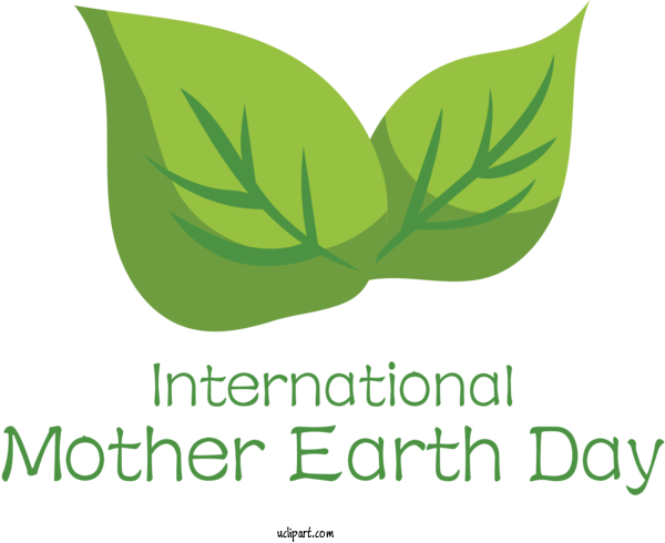 Free Holidays Logo Leaf Grasses For International Mother Earth Day Clipart Transparent Background
