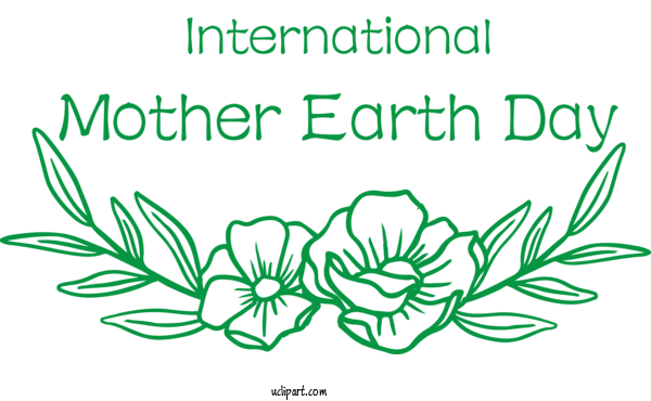 Free Holidays Flower Plant Stem Grasses For International Mother Earth Day Clipart Transparent Background